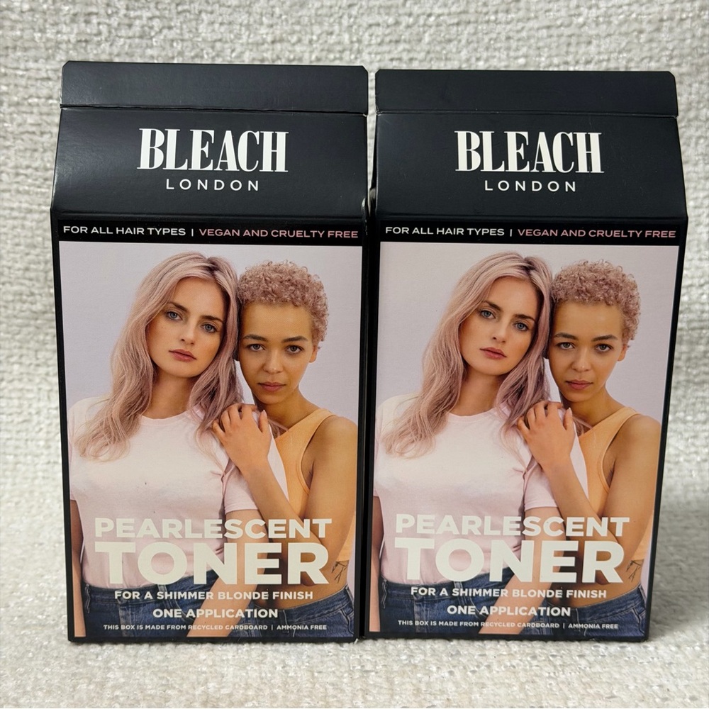 LOT (2)BLEACH LONDON PEARLESCENT TONNER FOR SHIMMER BLONDE FINISH